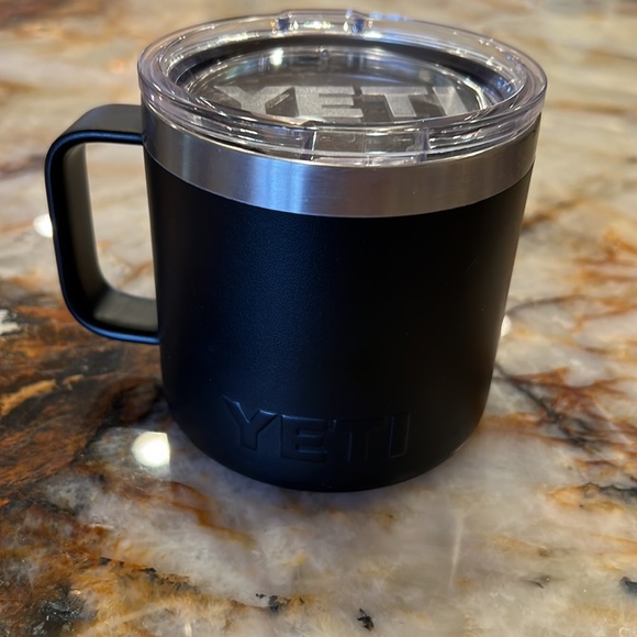 Yeti 14 ounce rambler coffee tea mug with lid black - Picture 2 of 4